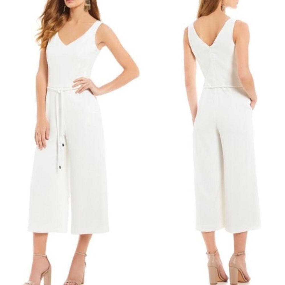NWT Trina Turk Deann Crepe Sleeveless Jumpsuit